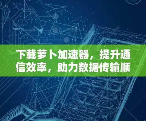 下载萝卜加速器,提升通信效率,助力数据传输顺畅