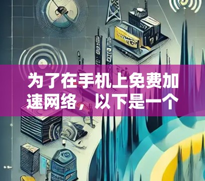 为了在手机上免费加速网络,以下是一个详细的步骤指南